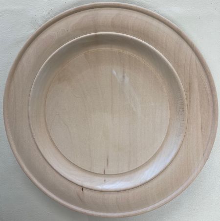 11 Inch Scooped Wood Plate